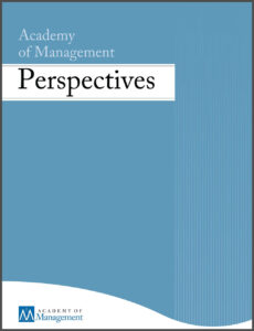 Academy of Management Perspectives Cover Image